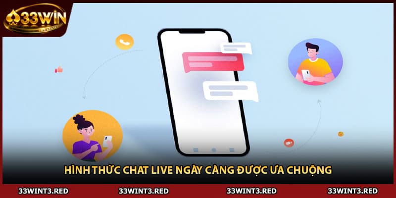 Liên Hệ 33WIN: Hành Động Giúp Giải Quyết Vấn Đề Triệt Để 2 Hình thức Chat Live ngày càng được ưa chuộng